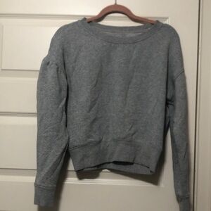 UGG Gray Crew Neck Puff Sleeve Sweater